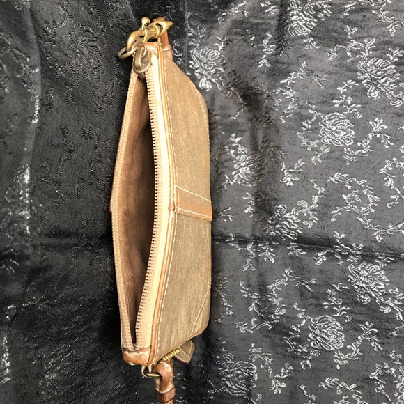 SOLD Free w/ Any Purchase Gold Coach Wristlet - Picture 3 of 3